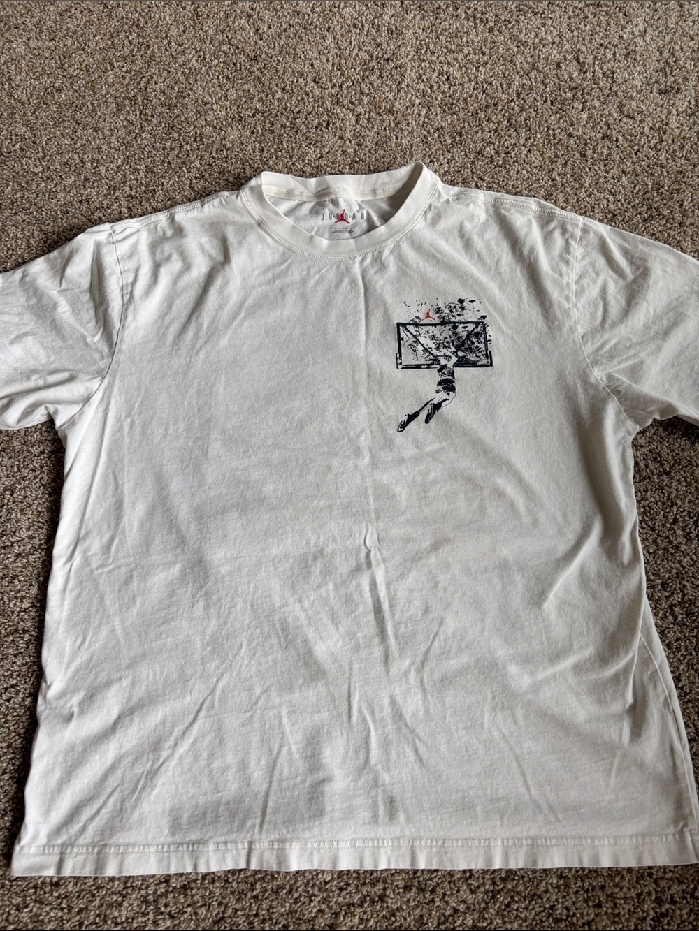 White Jordan Crewneck T-Shirt